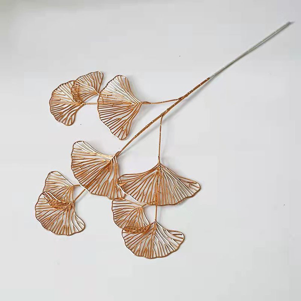 Ventaglio oro colore oro foglia simulato fiore decorazione simulata regali creat - Imagen 29 de 42
