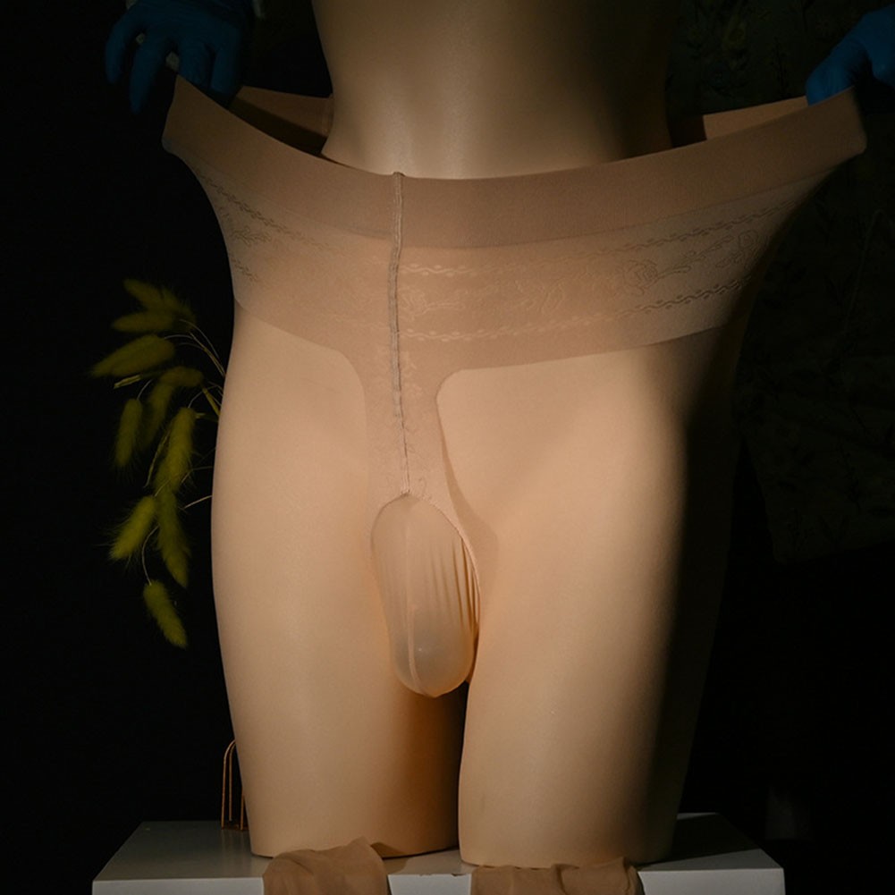 Pantimedias ultra transparentes elásticas transparentes para hombre - Imagen 13 de 20