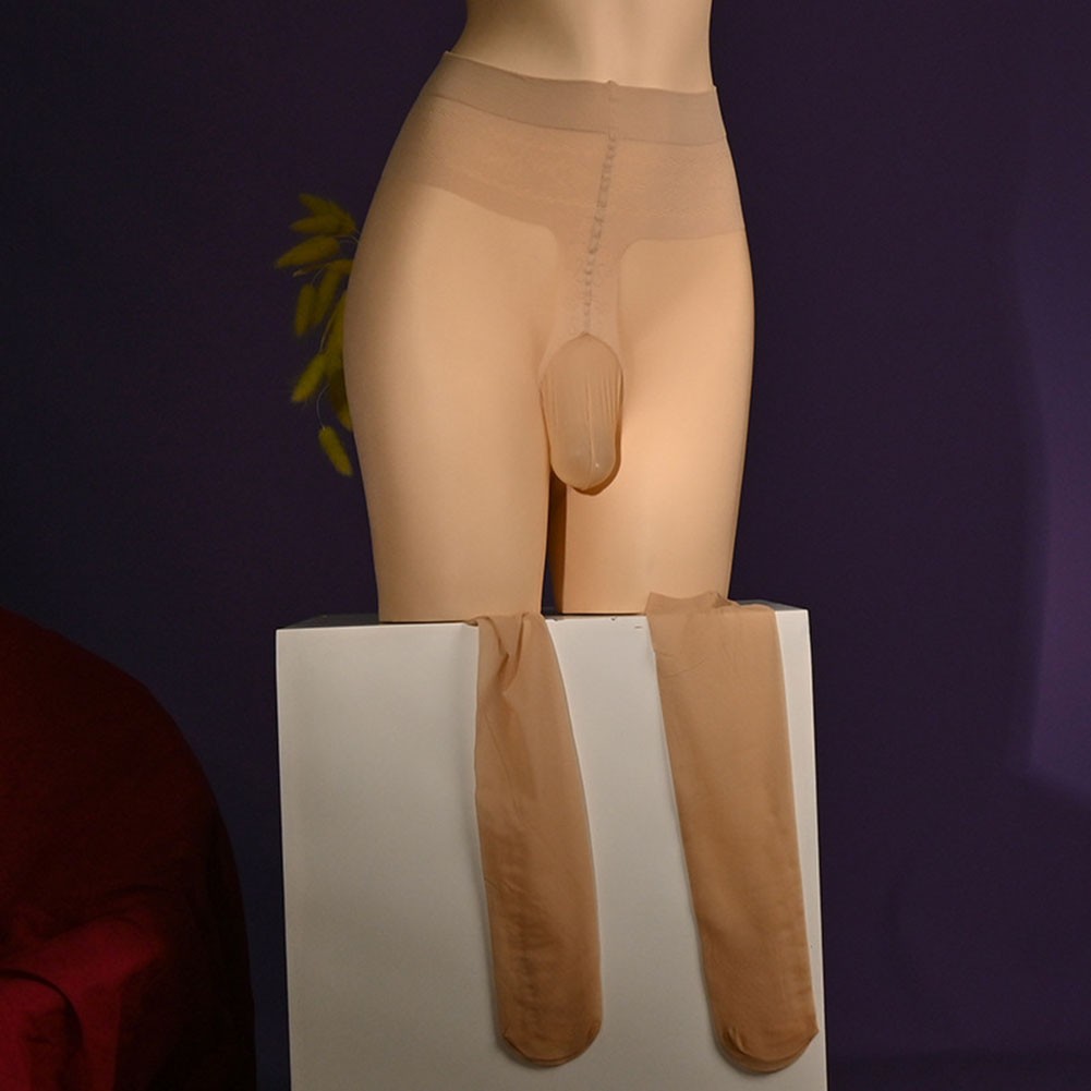 Pantimedias ultra transparentes elásticas transparentes para hombre - Imagen 12 de 20