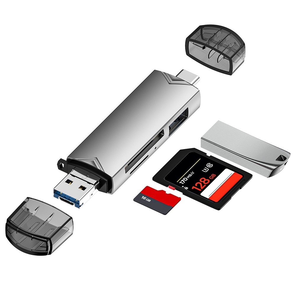 Lecteur de Carte Multifonction pour Périphériques Type C et USB 3 0 avec Suppo - Photo 4 sur 14