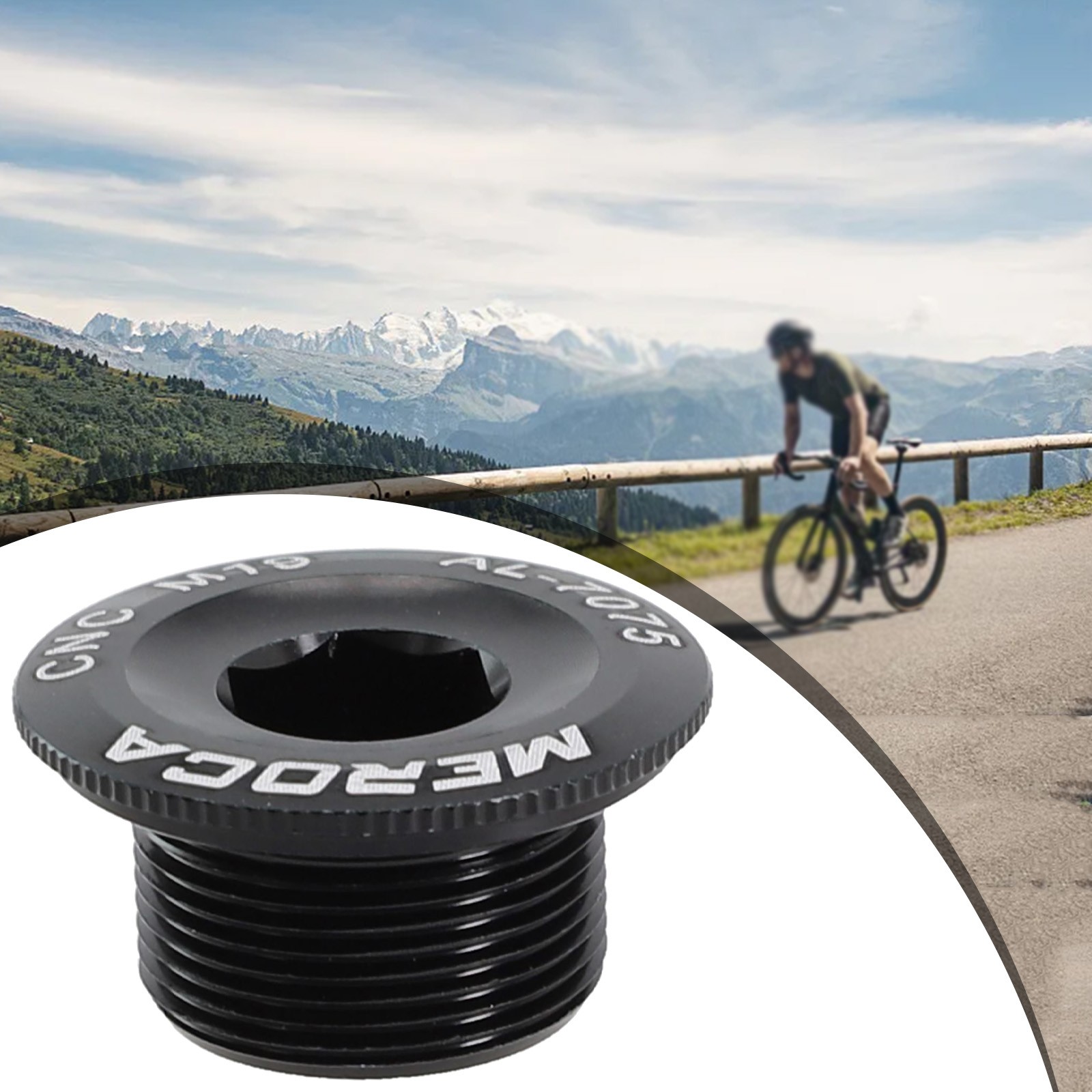 Road Bike Aluminum Alloy Crank Arm Fixing Bolt Crank Cover Screws M18/M19/M20 - Picture 28 of 62