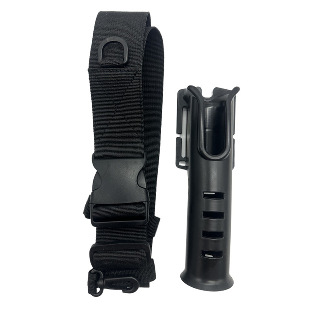 Supporto Per Canna Da Pesca ZONADAH Con Cintura Regolabile - Nylon Resistente, Nero, Montaggio Superficiale