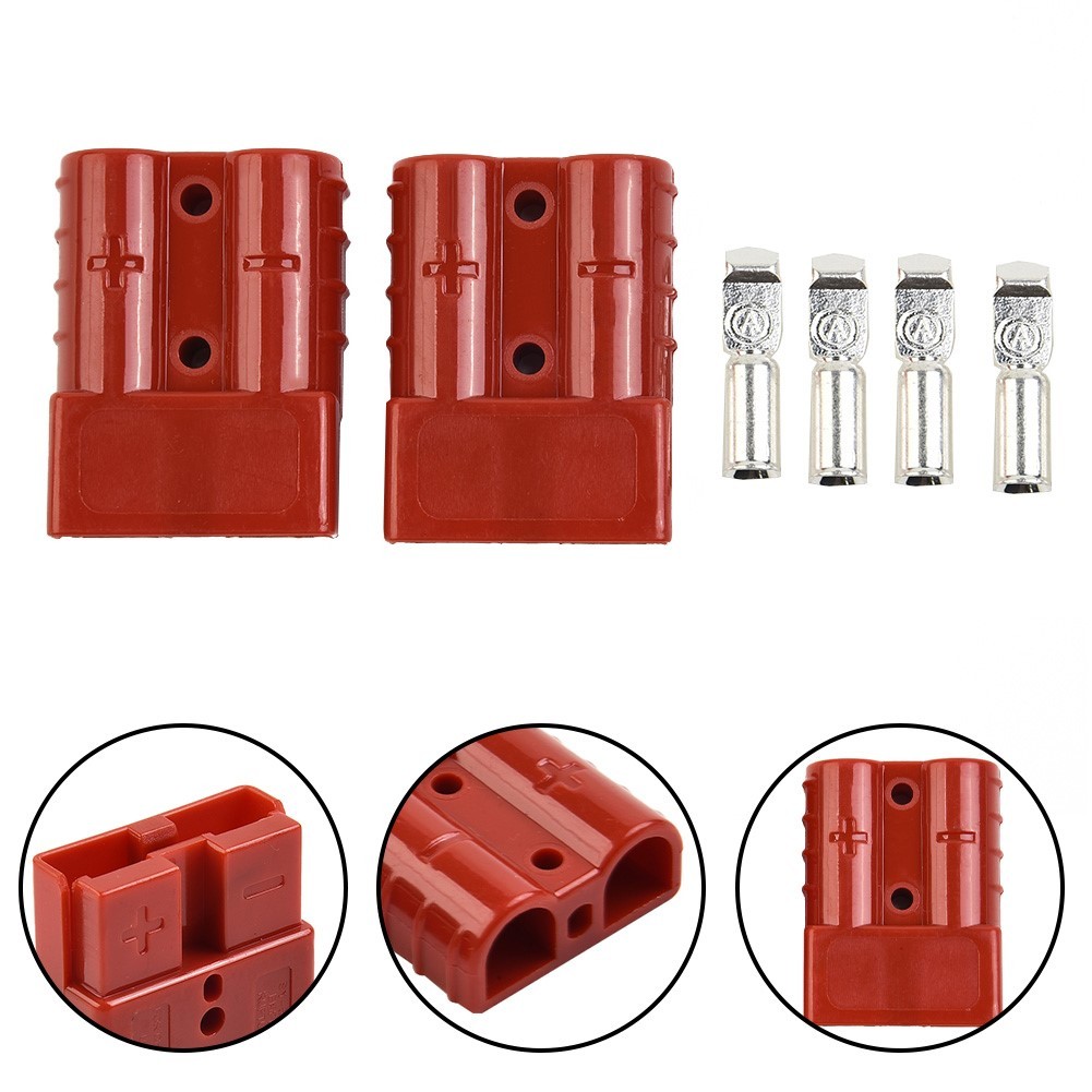 Heavy Duty 50AMP Forklift Battery Power Connector Industrial Strength Housing - Picture 23 of 47