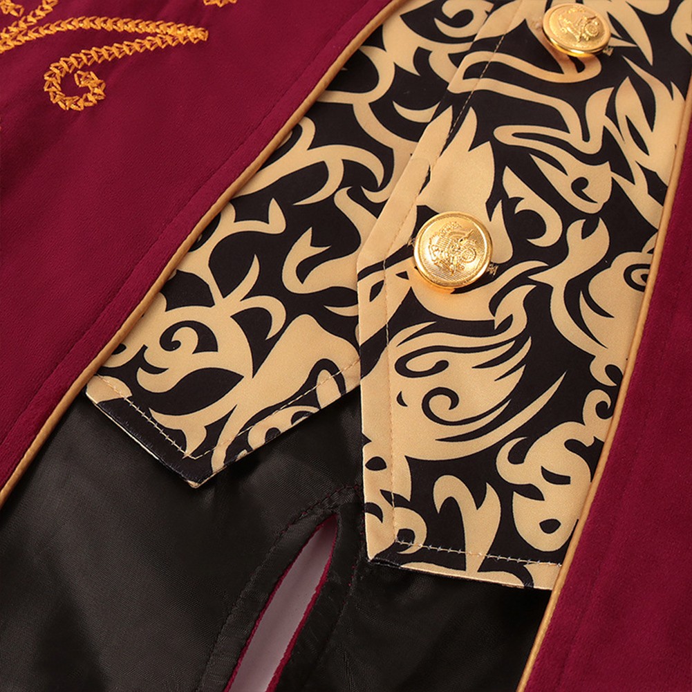 Steampunk Gothic Victorian Tailcoat for Men Renaissance Costume Medieval Coat - Picture 36 of 38