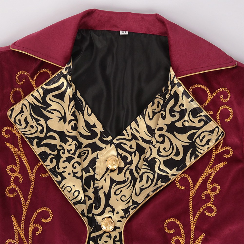Steampunk Gothic Victorian Tailcoat for Men Renaissance Costume Medieval Coat - Picture 31 of 38