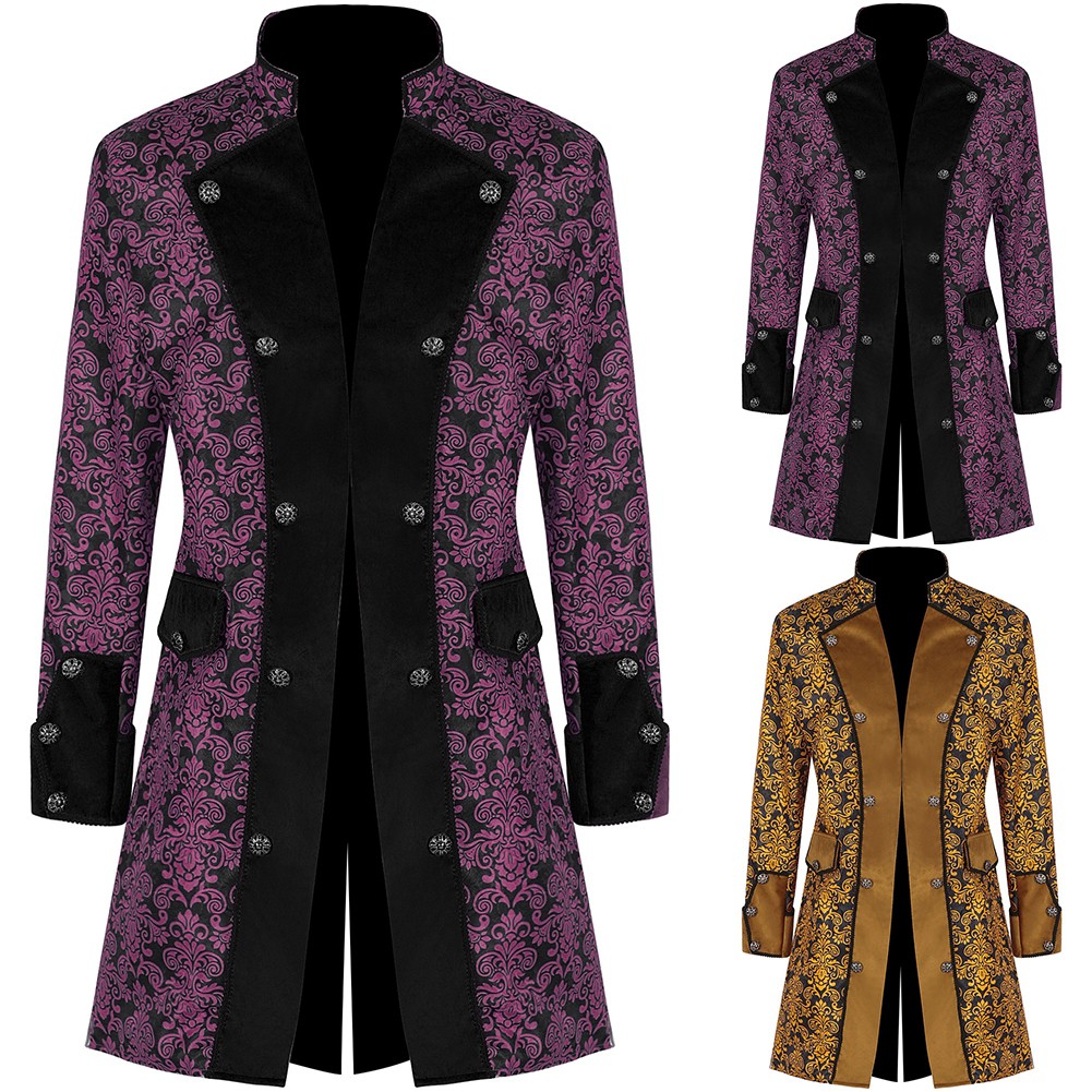 Veste Victorienne Steampunk Pour Femme – Manteau Médiéval Gothique, Renaissance, Pirate, Baroque, Manches Longues, Costume Halloween