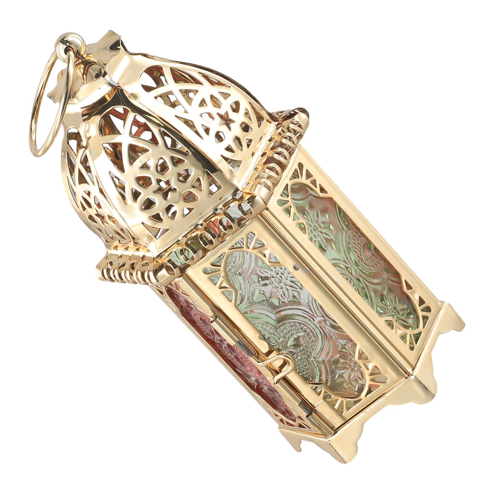 Indain Moroccan Large Iron Tonal Tall Glass Lanterns Tealight Holder Garden Home - Picture 13 of 29