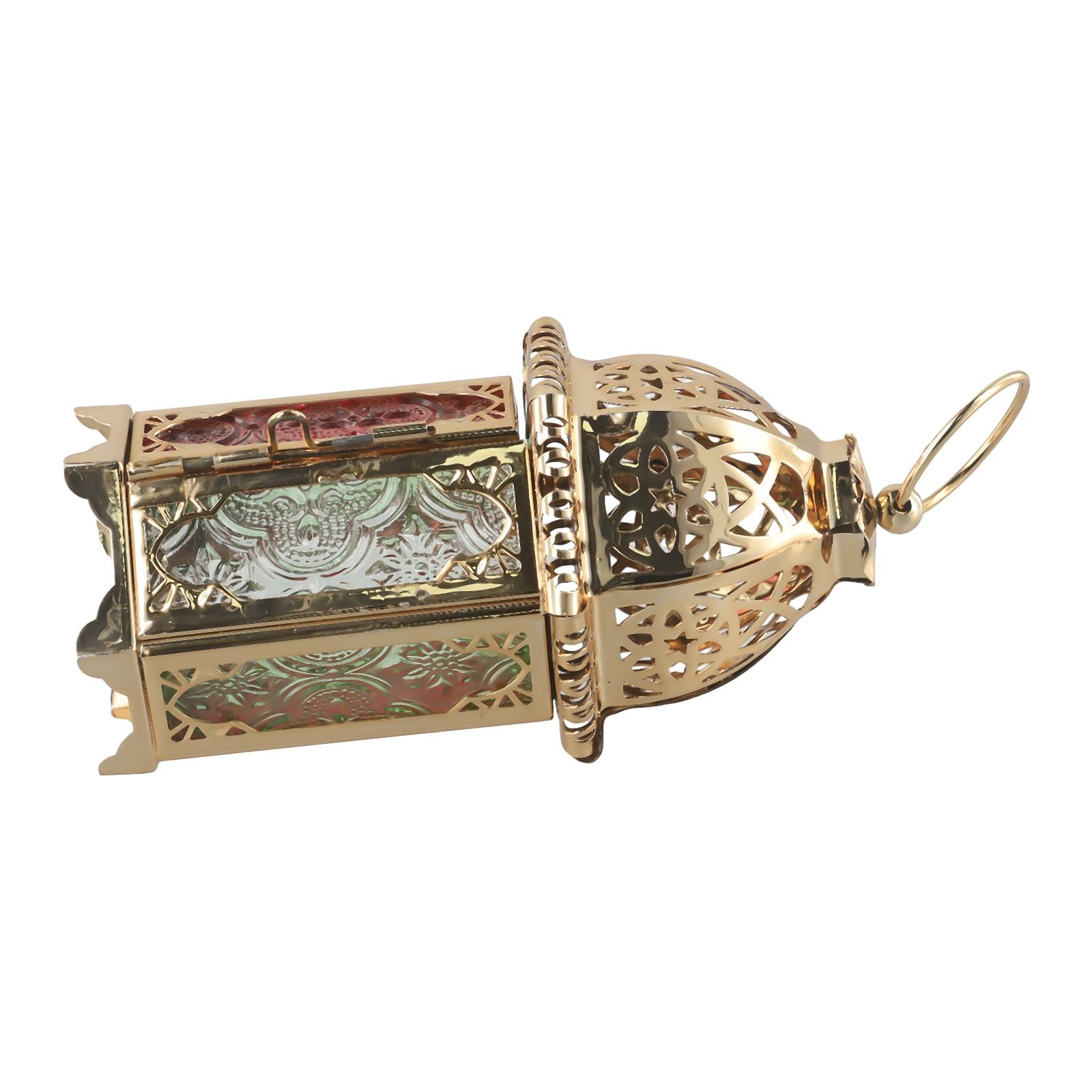 Indain Moroccan Large Iron Tonal Tall Glass Lanterns Tealight Holder Garden Home - Picture 16 of 29