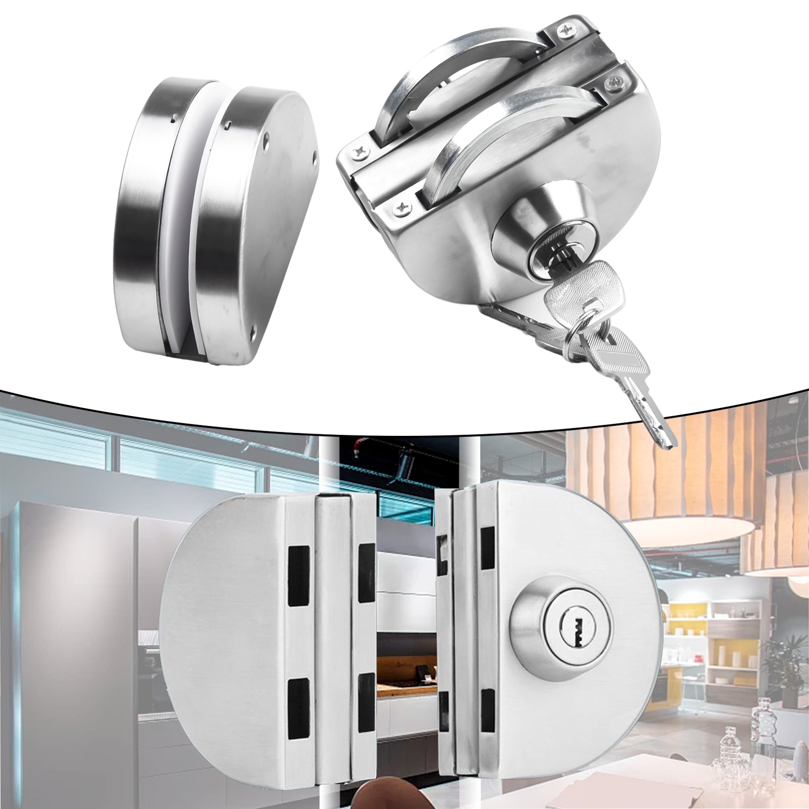 Stainless Steel Glass Locks - Secure Your Doors Efficiently