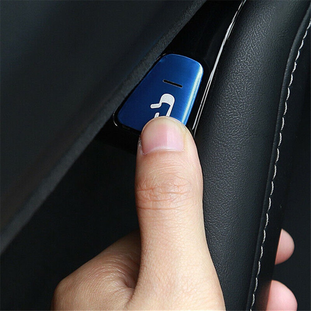 Protect Keys with Blue Car Door Lift Button Switch Sticker Trim Decals