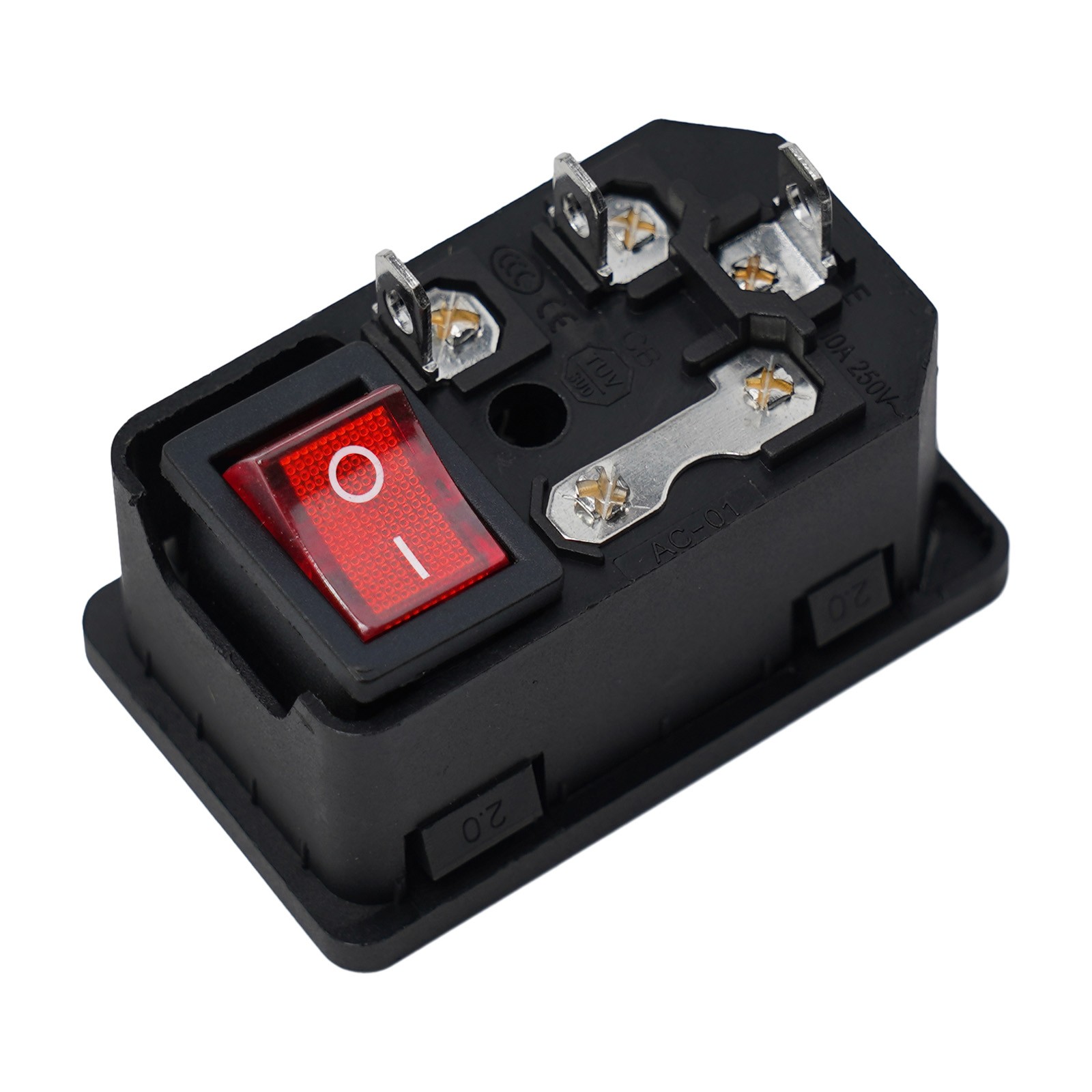 IEC 320 C14 Steckdose Steckdose Sicherungsschalter mit Stecker Netzkabel Buchse - Bild 38 von 42