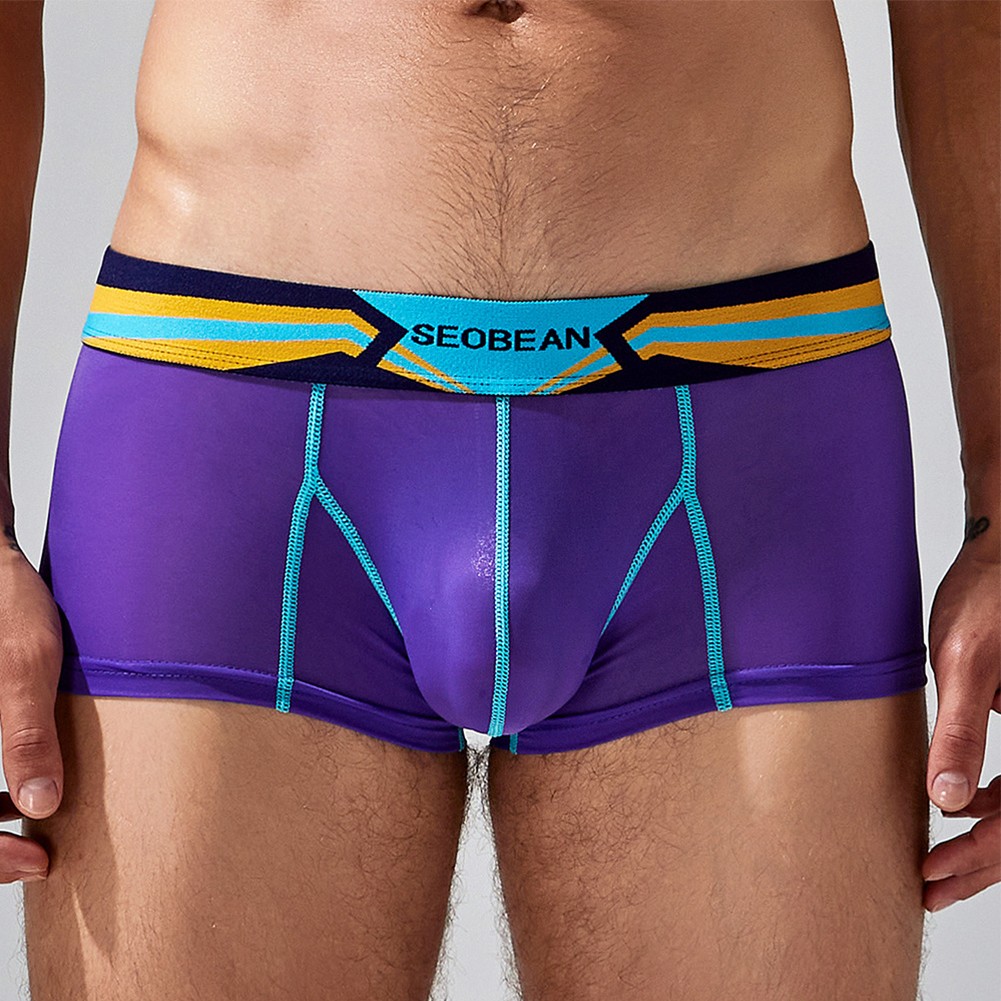 Boxer fin naturel sous vêtement en ligne caleçon respirant pour homme taille M 2XL