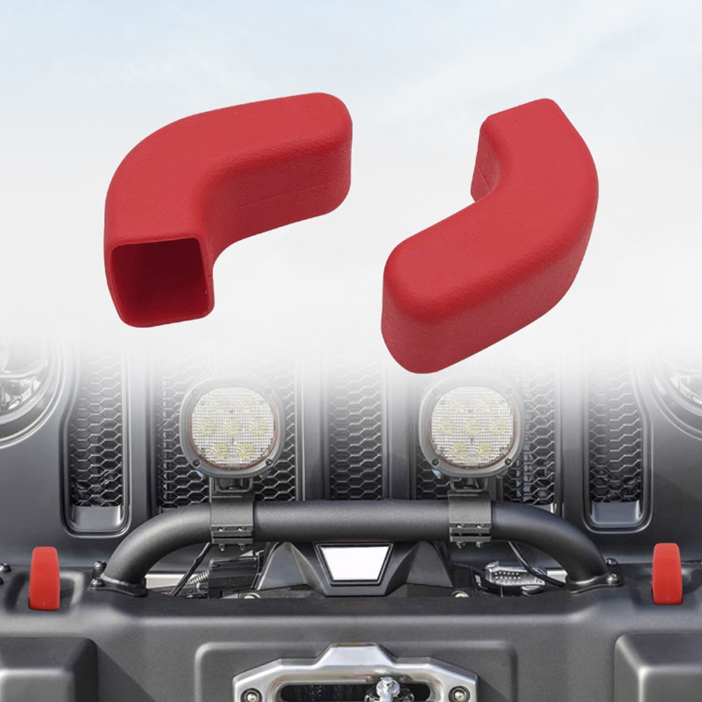 Copri gancio traino paraurti anteriore antigraffio per jeep per wrangler 2007 2023 - Foto 21 di 29