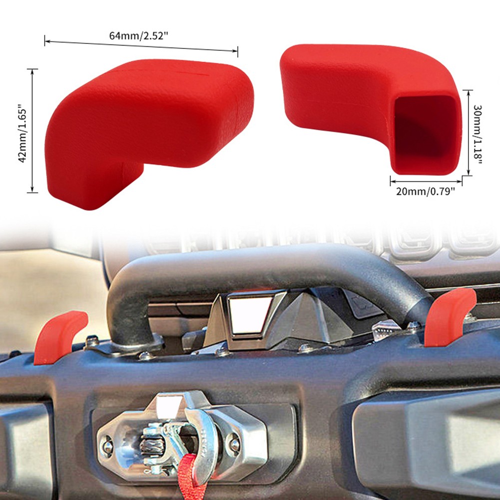 Copri gancio traino paraurti anteriore antigraffio per jeep per wrangler 2007 2023 - Foto 25 di 29