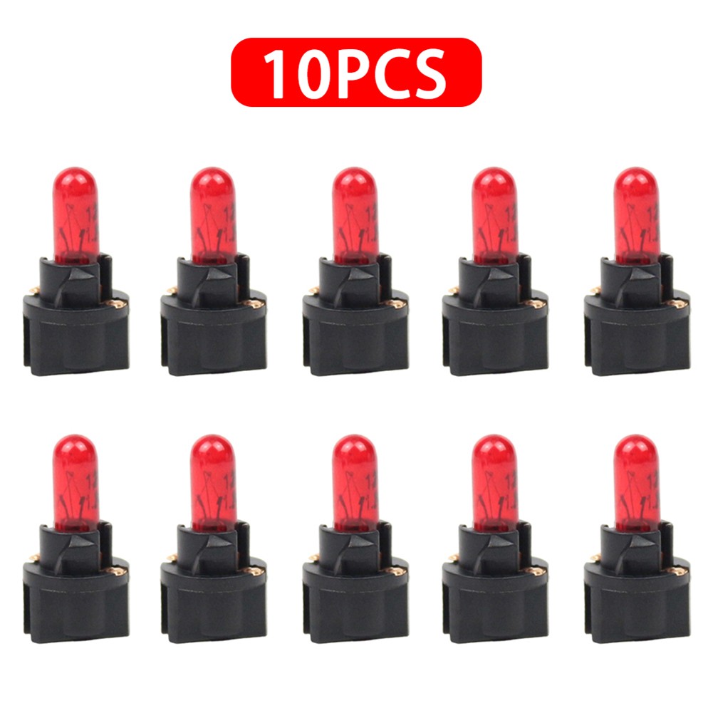 10pz Lampadina LED Auto 12V Luce Interna per Cruscotto Climatizzatore Indicatore - Picture 13 of 15