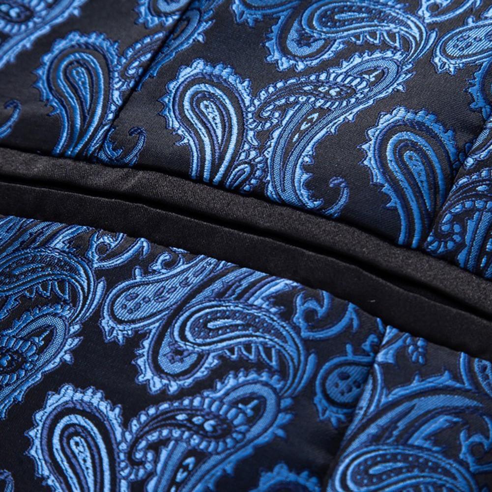 Stoff Blazer Jacquard Kausal Kontrastfarbe Kragen Luxusdesign Männer Party - Bild 14 von 39