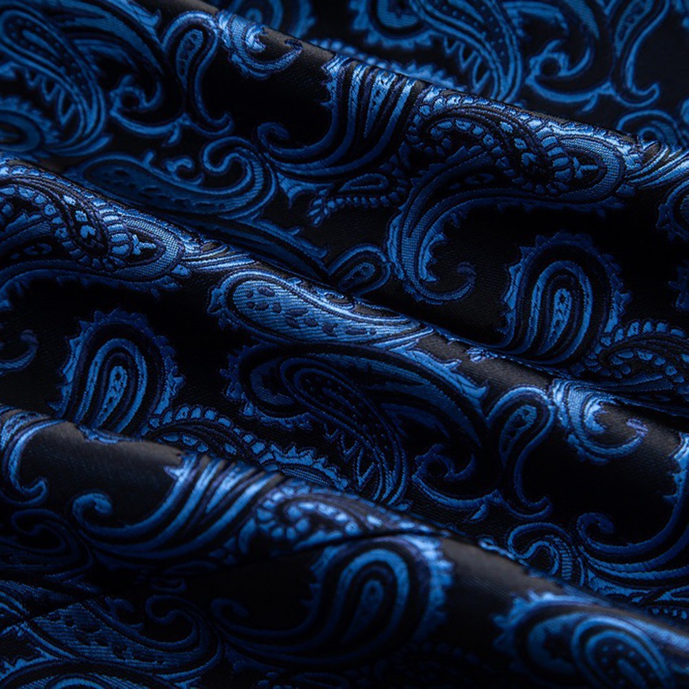 Stoff Blazer Jacquard Kausal Kontrastfarbe Kragen Luxusdesign Männer Party - Bild 18 von 39