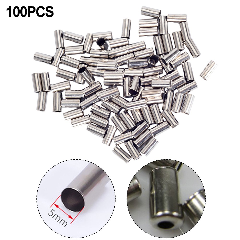 For Brake Cables Bicycle Brake Cable Ferrule For Bike Repair Silver ...