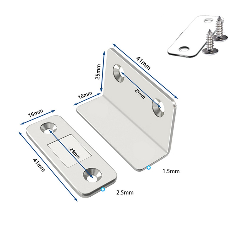 Magnetic Catch Cabinet Suction Strong Thin Magnetic Suction Ultra Thin - Picture 32 of 36