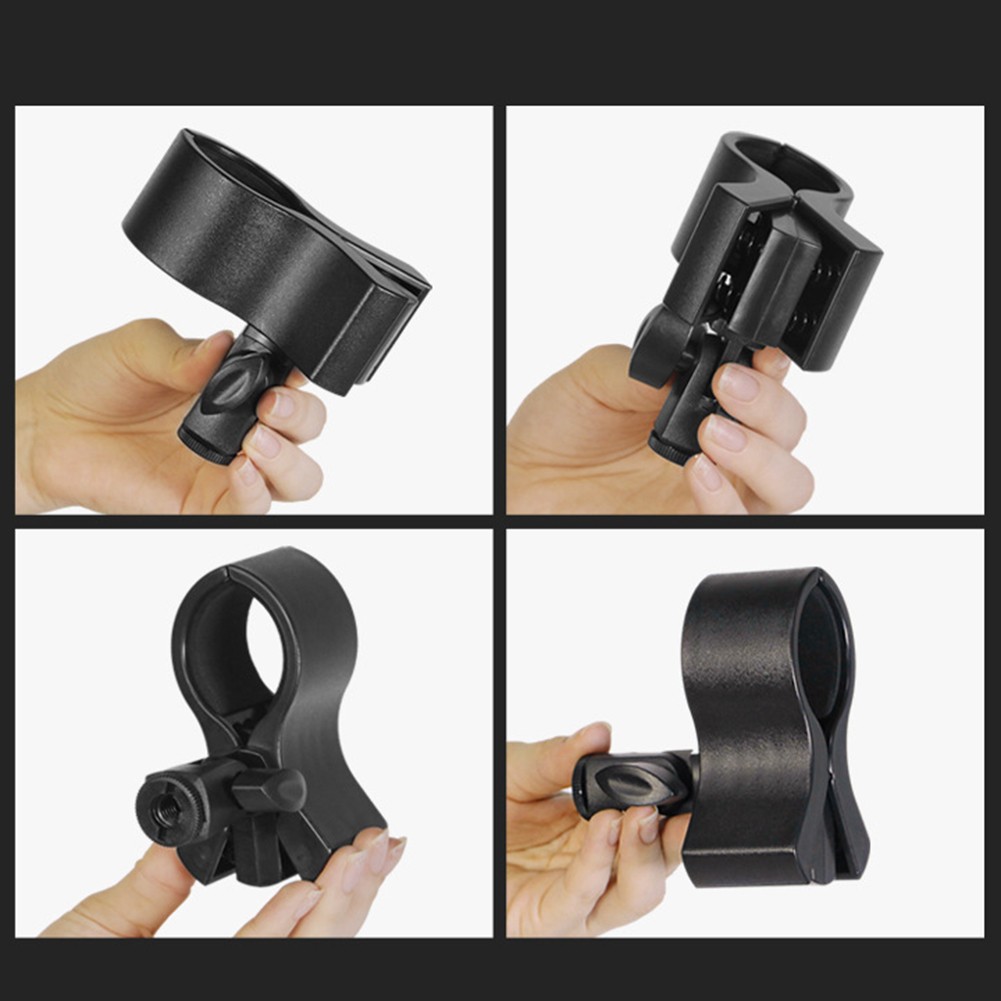 Soporte de abrazadera de micrófono adaptable para soporte de micrófono duradero con ángulo ajustable - Imagen 19 de 22