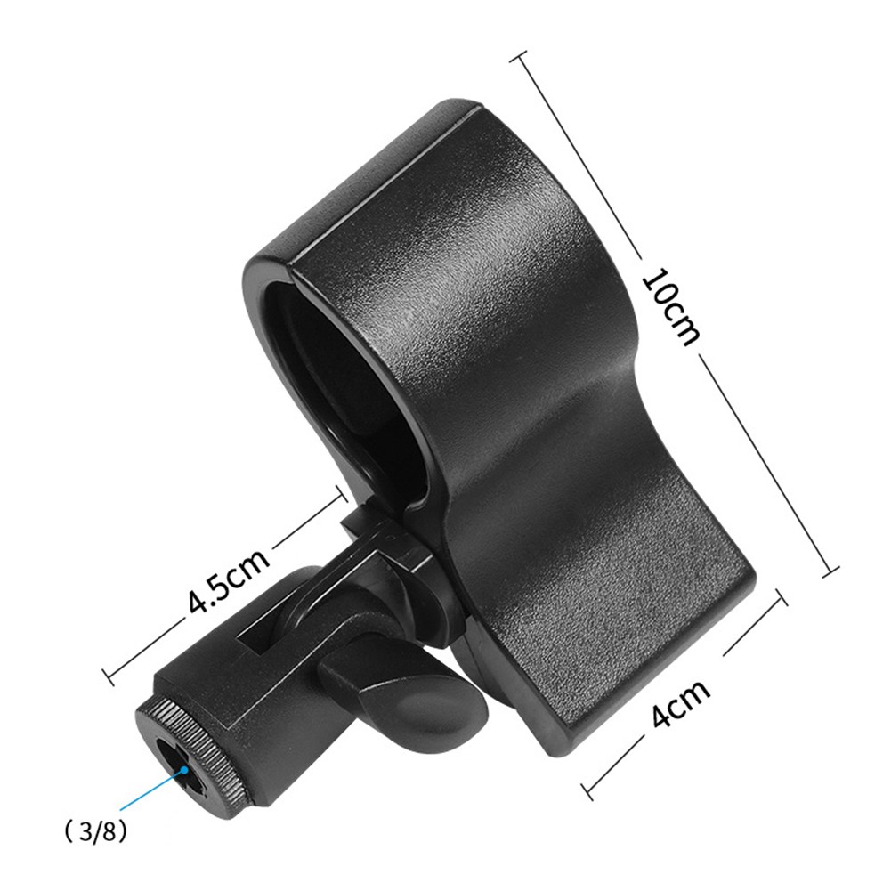 Soporte de abrazadera de micrófono adaptable para soporte de micrófono duradero con ángulo ajustable - Imagen 18 de 22
