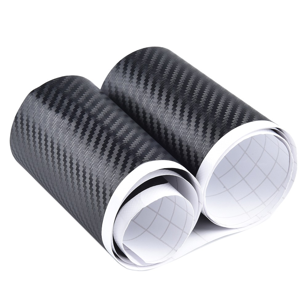 1 X Trunk Tail Sill Rear Bumper Guard Trim Cover 3D Carbon Protect Sticker - Picture 9 of 12
