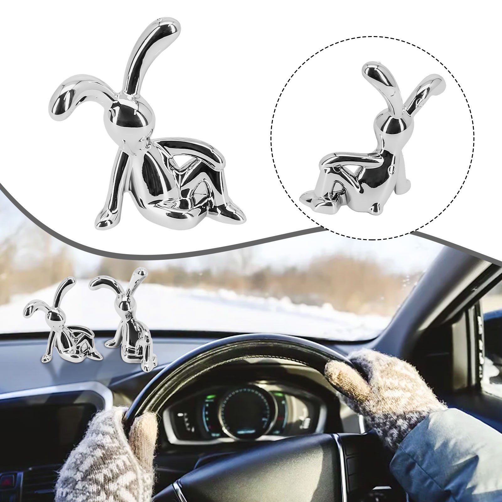 Cartoon Animal Car Interior Center Console Decoration Personality Accessories