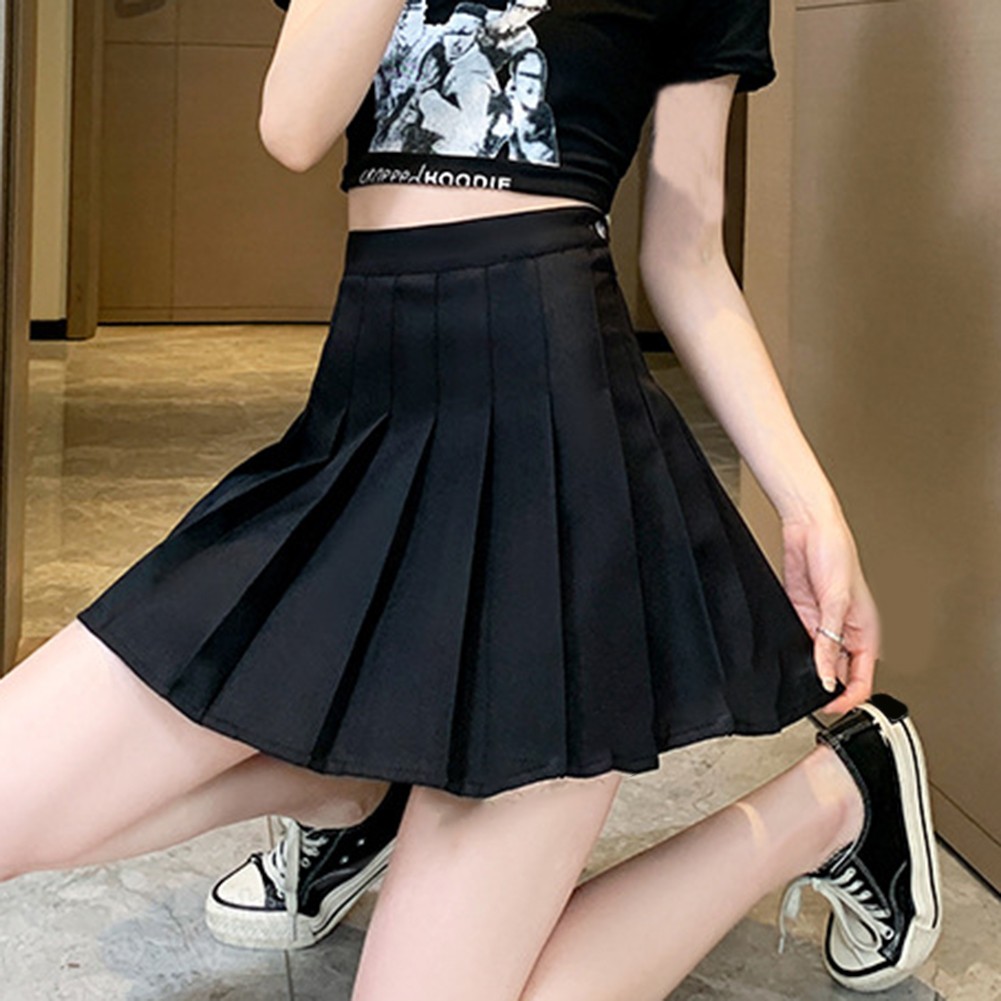 Trendy and Fashionable For Girls' High Waist Tennis Japanese School Skirt - Bild 19 von 29