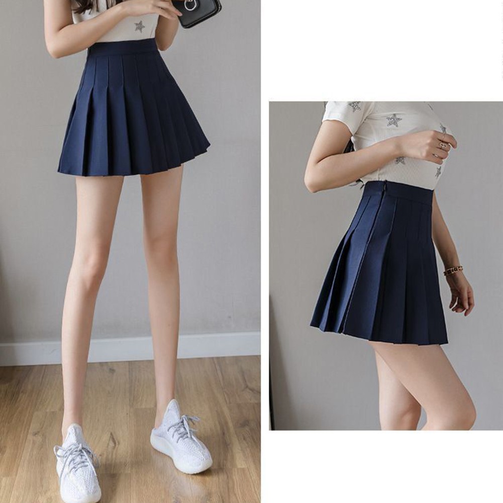 Trendy and Fashionable For Girls' High Waist Tennis Japanese School Skirt - Bild 23 von 29