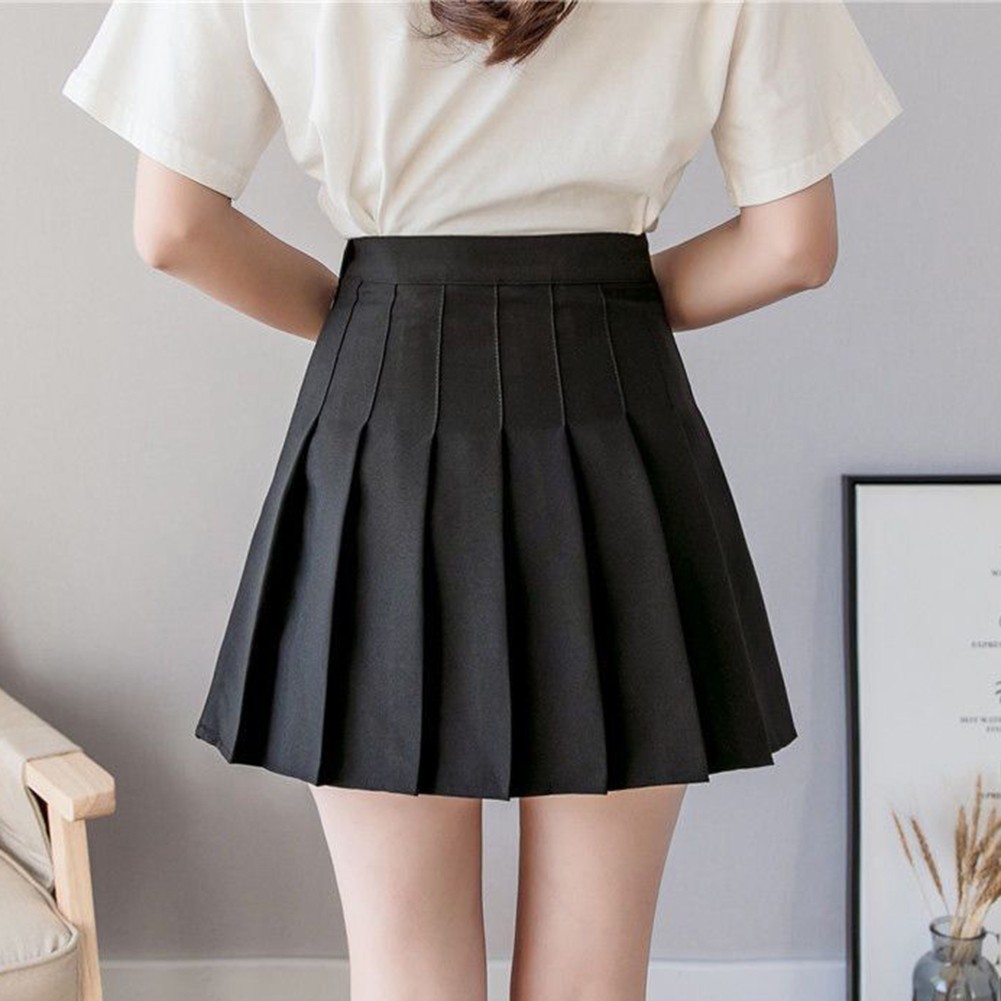 Trendy and Fashionable For Girls' High Waist Tennis Japanese School Skirt - Bild 20 von 29