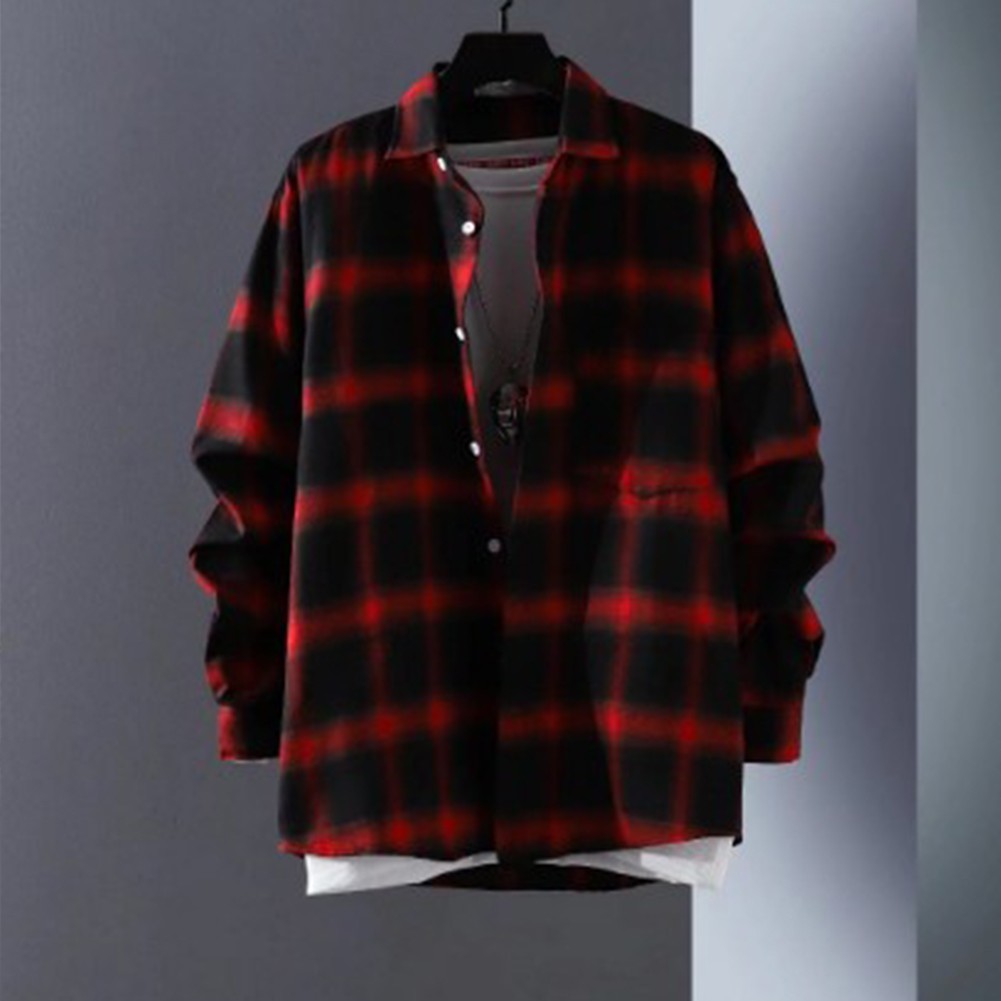 Shirt Men Clothing Retro Shopping Simple Spring Street Summer Work Casual