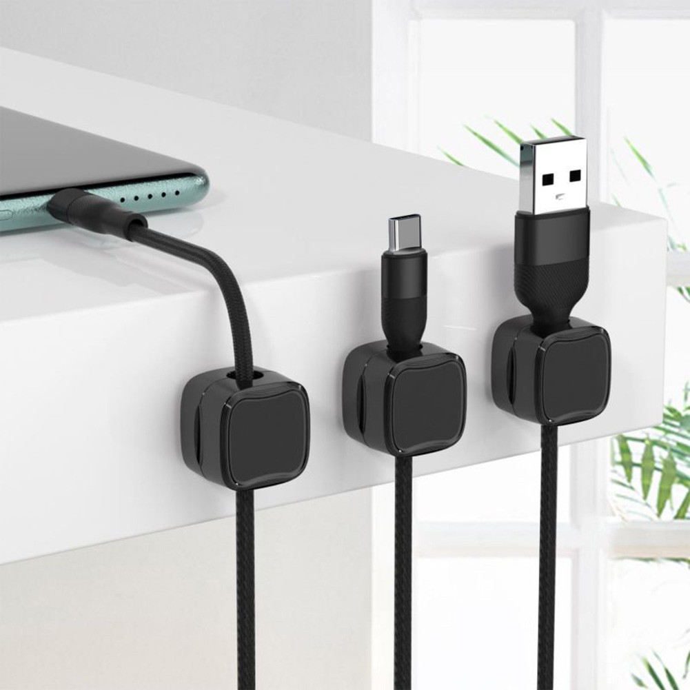 For Under Desk Cord Organizer Magnetic Cable Clips for Easy Wire Access - Photo 29/30