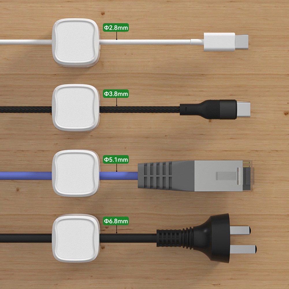 For Under Desk Cord Organizer Magnetic Cable Clips for Easy Wire Access - Photo 18/30