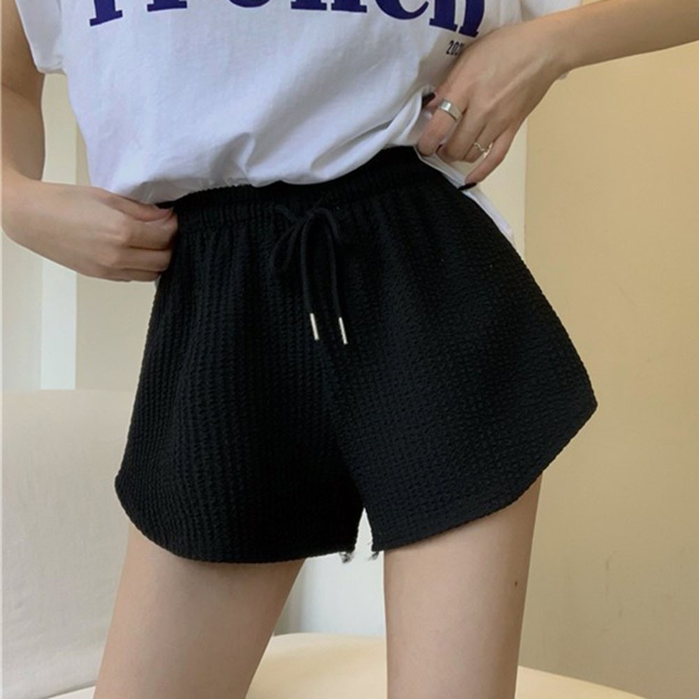 Women Shorts Drawstring Shorts Stripped Gym Fitness Women Female High Waist - Picture 29 of 45