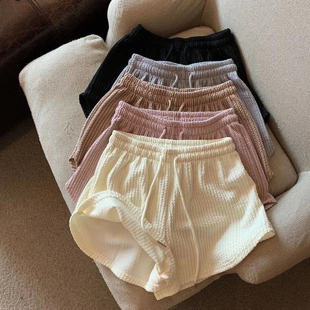 Women Shorts Drawstring Shorts Stripped Gym Fitness Women Female High Waist - Picture 42 of 45