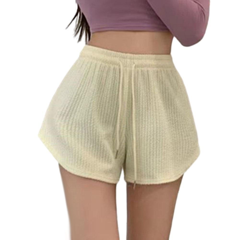 Women Shorts Drawstring Shorts Stripped Gym Fitness Women Female High Waist - Picture 40 of 45