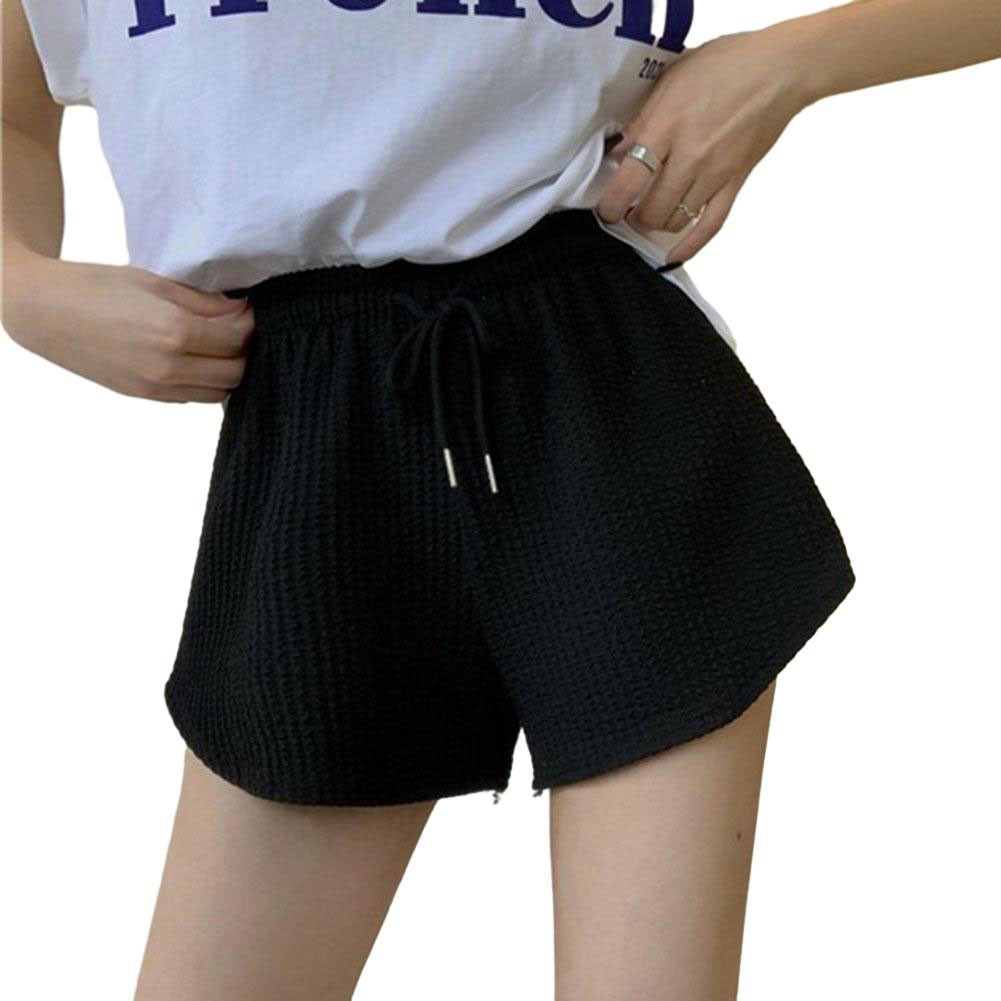 Women Shorts Drawstring Shorts Stripped Gym Fitness Women Female High Waist - Picture 28 of 45