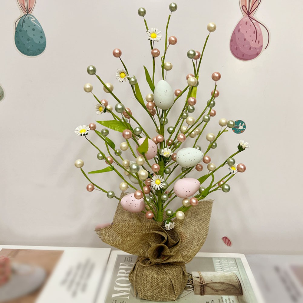 Salon Oeuf de Pâques Arbre Décorations Tendance Artisanat Fiable - Picture 20 of 27