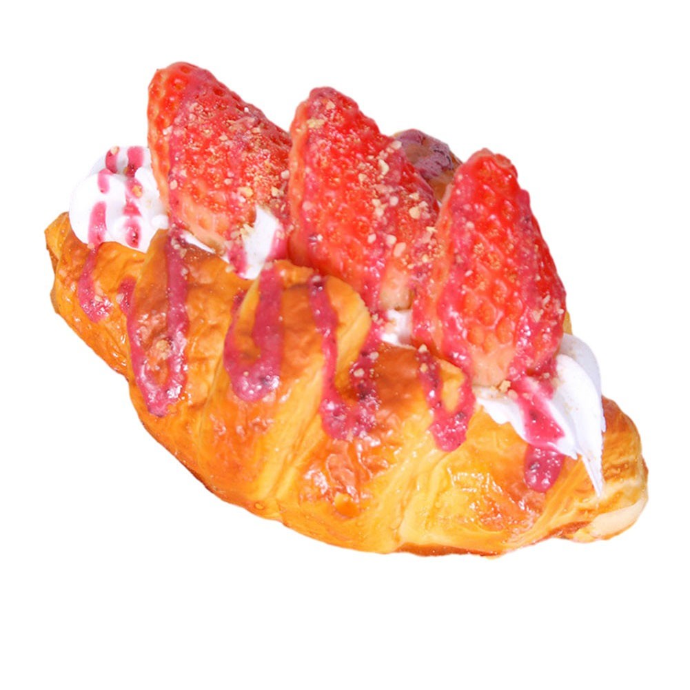 Artesanías de simulación de croissants para panadería y puesto de mercado (86 caracteres)