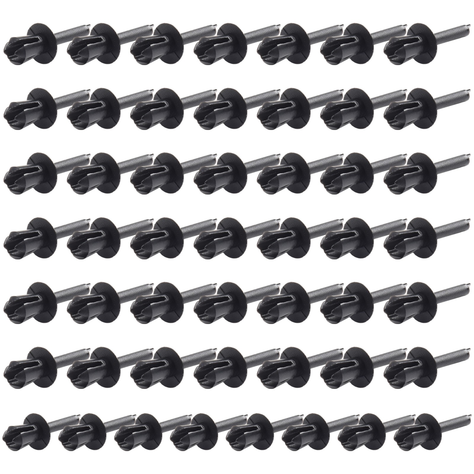 Neu 50stk 5mm Lochdurchmesser Kunststoff Nieten Verschluss Stoßstange für BM - Bild 15 von 15