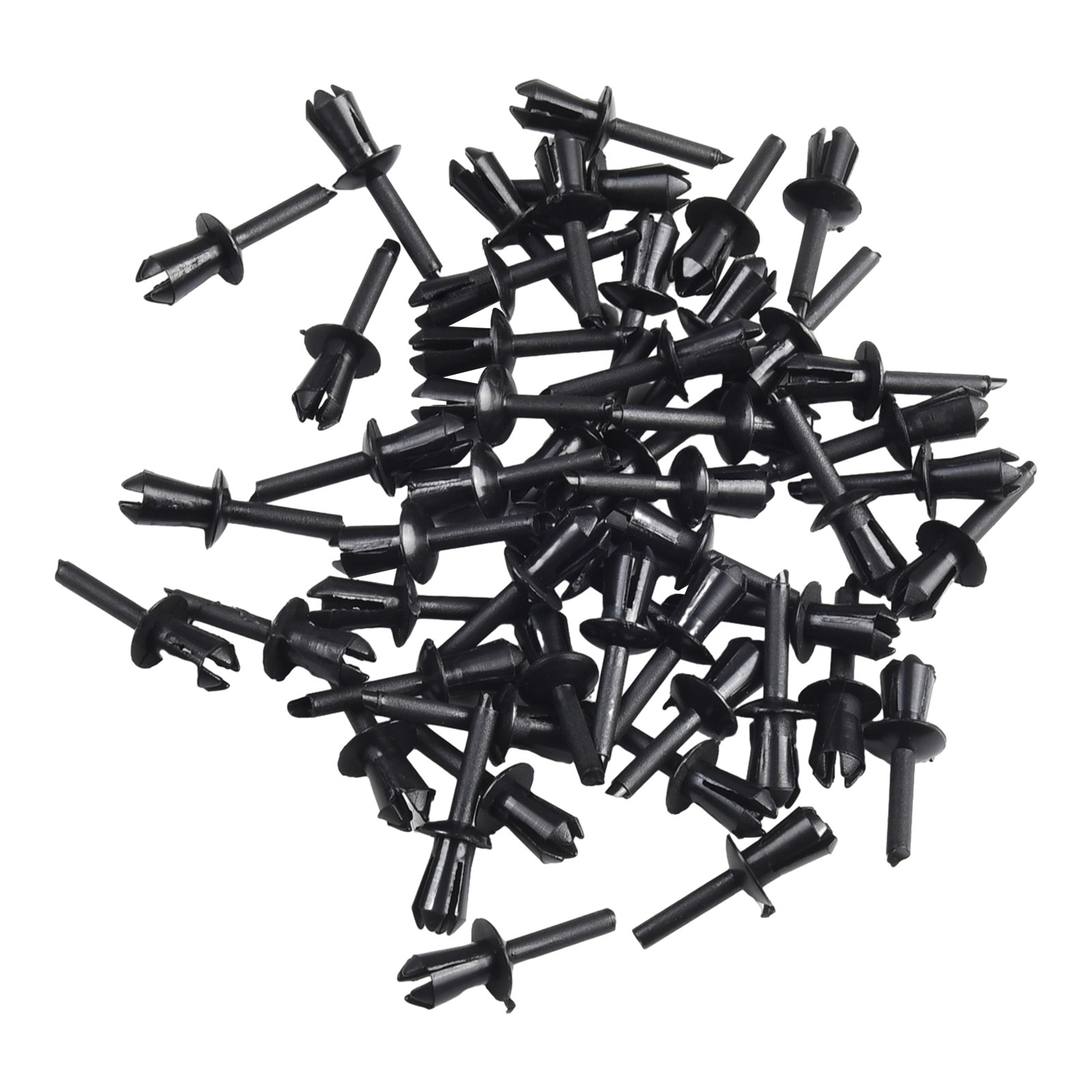 Neu 50stk 5mm Lochdurchmesser Kunststoff Nieten Verschluss Stoßstange für BM - Bild 14 von 15