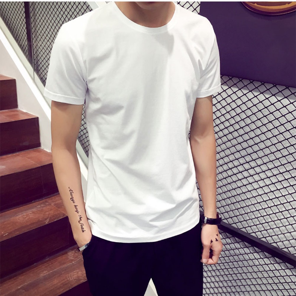 Men's Lightweight Polyester Oversized T Shirt Casual Spring Summer Style - Picture 12 of 20