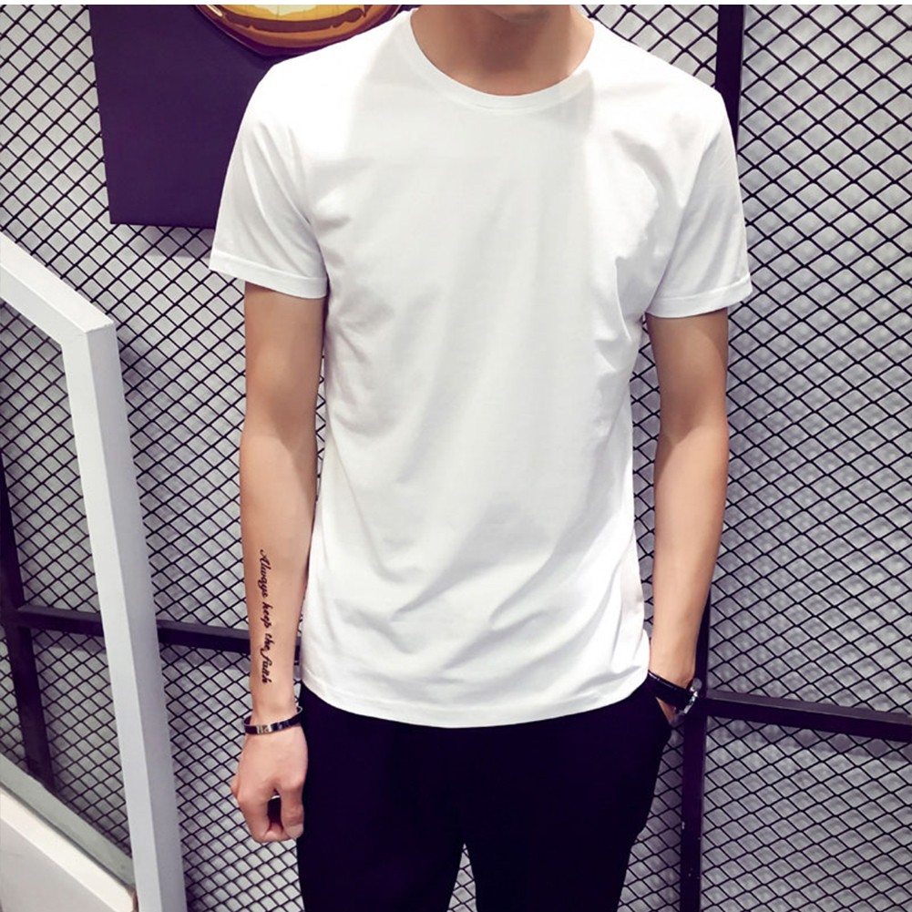 Men's Lightweight Polyester Oversized T Shirt Casual Spring Summer Style - Picture 13 of 20