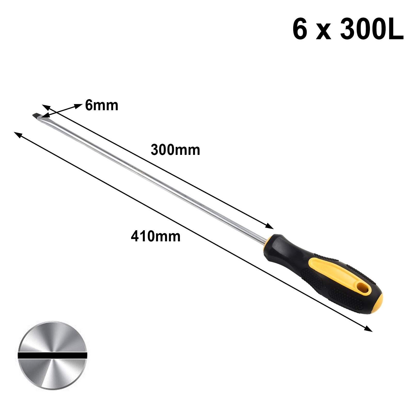 Cacciavite a slot lungo 12 pollici con punta magnetica per varie applicazioni - Foto 16 di 38
