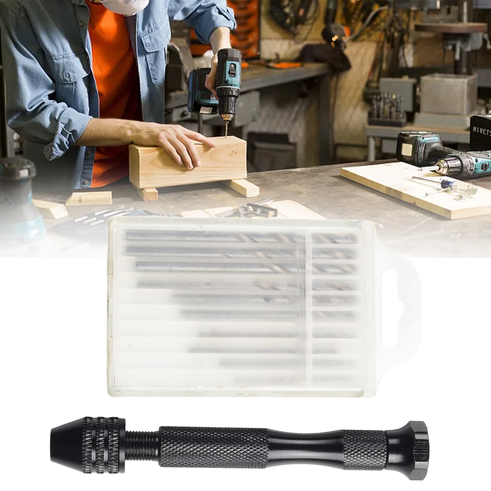 Multi Purpose Hand Drill for Wood Plastic and Rubber Convenient to Use