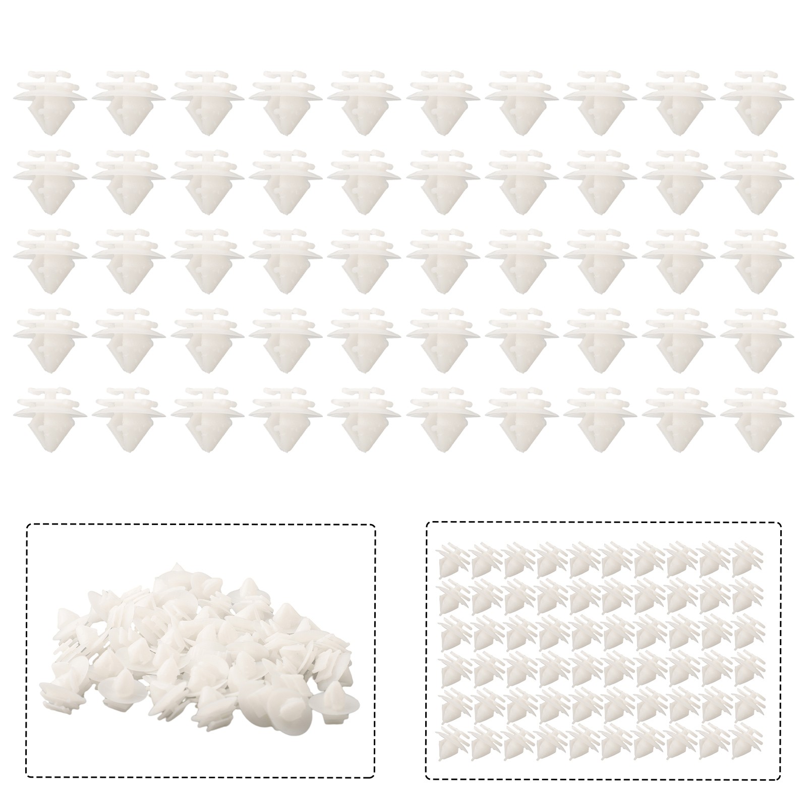 Perfect Fitment Car Exterior Door Trim Clips for C2 C3 206 207 Set of 50