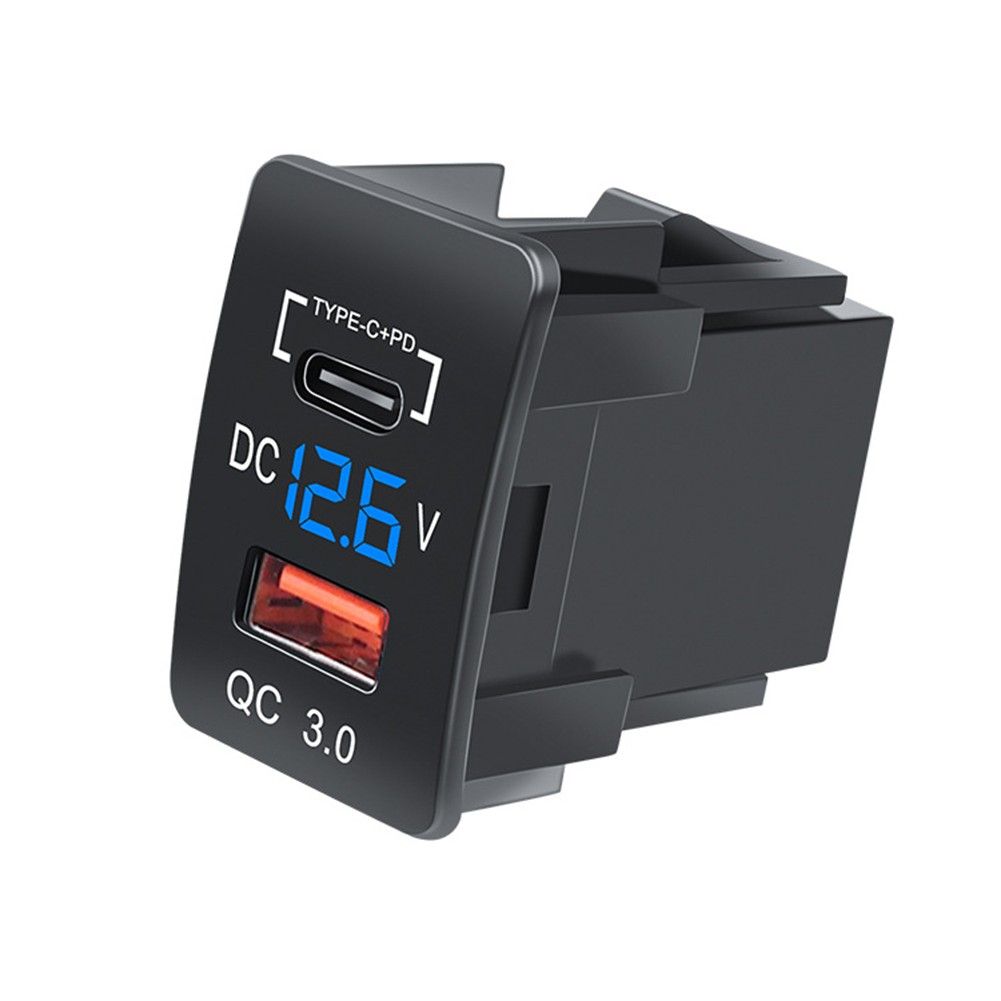 Pour Toyota Prise Chargeur Voiture Simple 12V Bornes Précis USB Voltmètre - Photo 15 sur 15