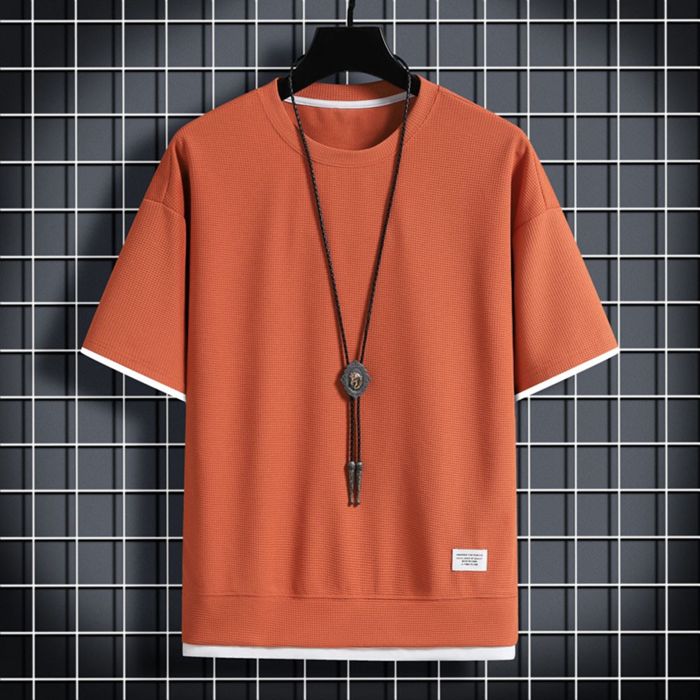 Harajuku Tops T-Shirt Atmungsaktiv Herren Kurzarm Rundhals Männlich Heiß - Picture 13 of 14