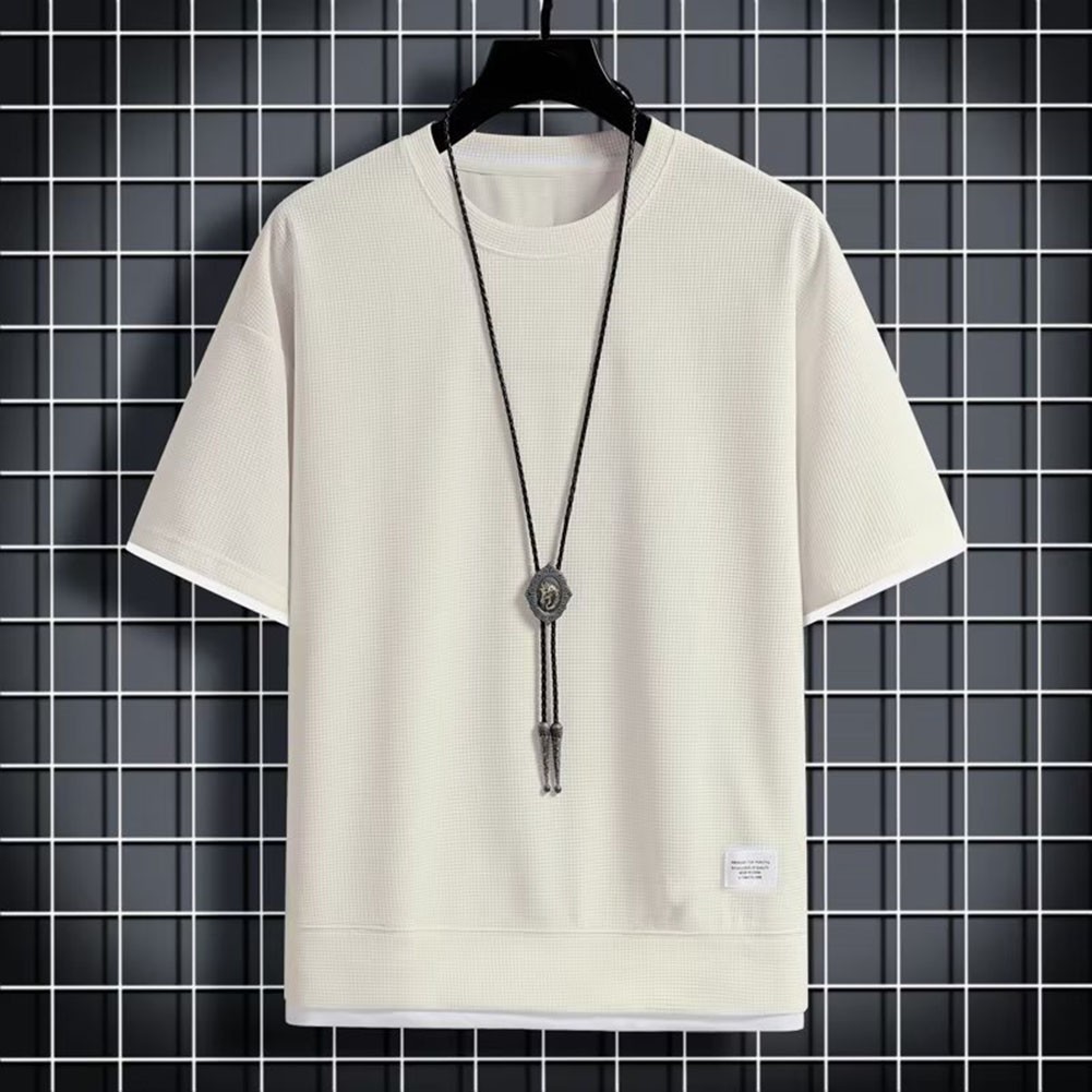 Harajuku Tops T-Shirt Atmungsaktiv Herren Kurzarm Rundhals Männlich Heiß - Picture 14 of 14