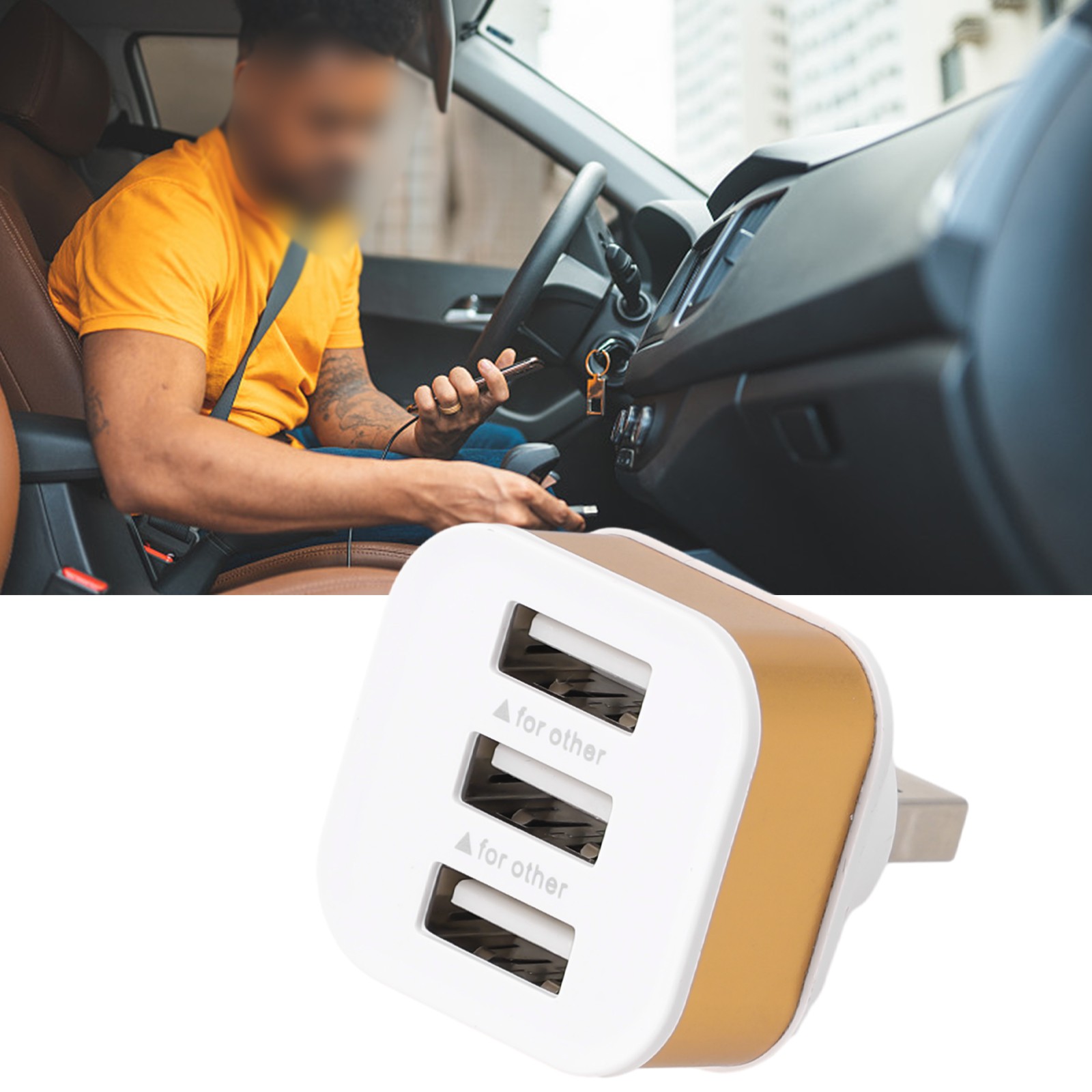 Port 3in1 USB Extender Slots Hub Adapter 2.0 Multiple 12g Gold Silber Schwarz - 第 37/47 張圖片